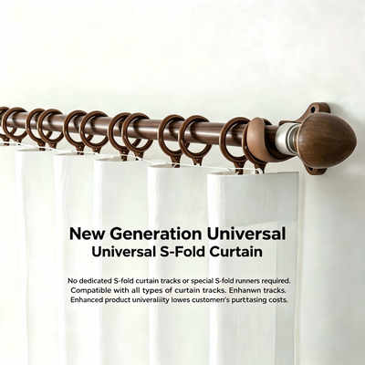 Innovative Universal Wave Curtain System Compatible with All Curtain Tracks & Poles | OEM & Wholesale