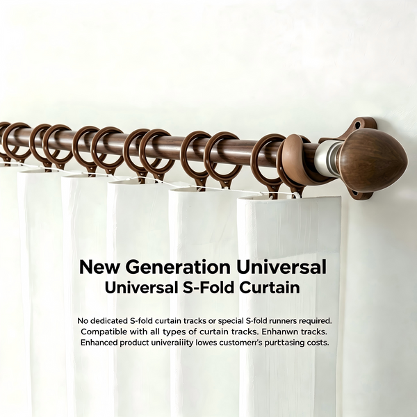 Innovative Universal Wave Curtain System Compatible with All Curtain Tracks & Poles | OEM & Wholesale