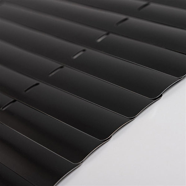 Matte Black finish for dust-proof aluminium Venetian blinds