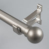 Champagne Ball End Bracket D option for modern heavy-duty decorative aluminium curtain rod set
