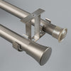 Champagne Cone End Bracket A option for modern heavy-duty decorative aluminium curtain rod set