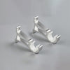 Modern heavy-duty decorative aluminium curtain rod set with premium sprayed finish - image 4