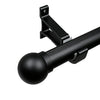 Modern heavy-duty decorative aluminium curtain rod set with premium sprayed finish - image 5