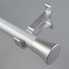 Silver Cone End Bracket C option for modern heavy-duty decorative aluminium curtain rod set