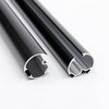 Premium 2-in-1 aluminium curtain pole and track system with silent decorative hardware - image 5