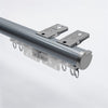 Silver Gray Ceiling Plate option for premium 2-in-1 aluminium curtain pole and track system