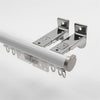 White Wall/Ceiling Bracket option for premium 2-in-1 aluminium curtain pole and track system