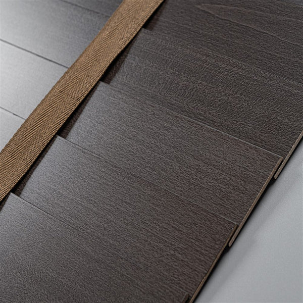 Dark Walnut color swatch for premium 50mm basswood Venetian blinds