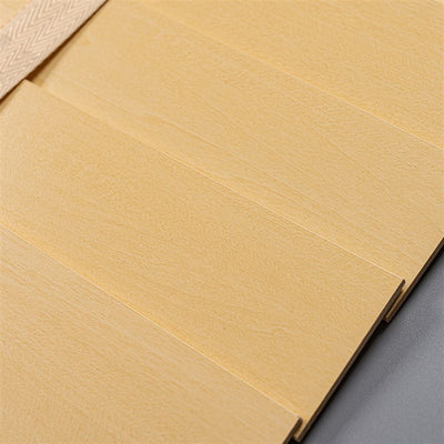 Light Beech color swatch for premium 50mm basswood Venetian blinds