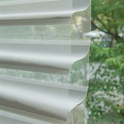 Semi Light Filtering - Gray fabric swatch for premium dual layer sheer shades