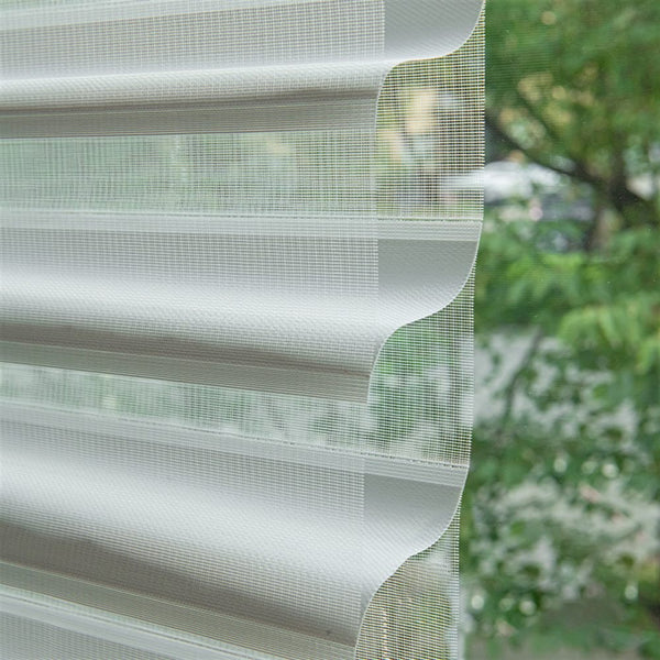 Semi Light Filtering - Gray fabric swatch for premium dual layer sheer shades