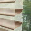 Semi Light Filtering - White fabric swatch for premium dual layer sheer shades