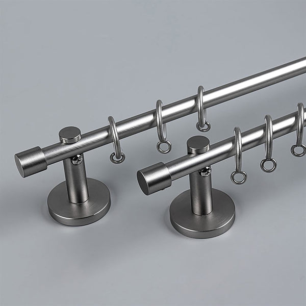 Premium minimalist manganese steel curtain pole with electroplated finish - image 1