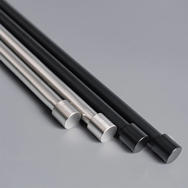Premium minimalist manganese steel curtain pole with electroplated finish - image 3