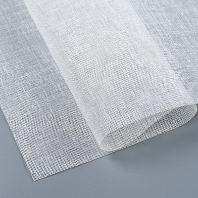 Light Filtering Horizontal Gray fabric swatch for premium custom Roman blinds