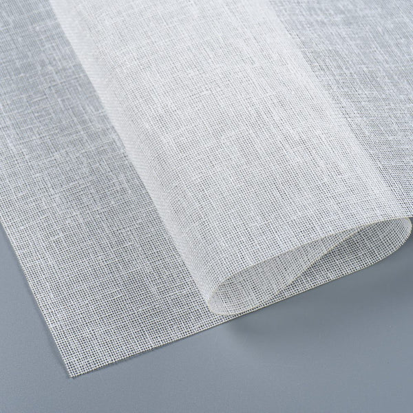 Light Filtering Horizontal Gray fabric swatch for premium custom Roman blinds
