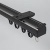 Black Single Track Ceiling Plate option for premium straight aluminium curtain track system