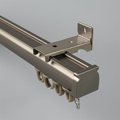 Champagne Single Track Wall Bracket option for premium straight aluminium curtain track system