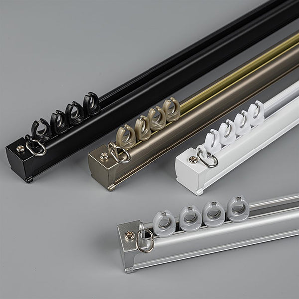 Premium straight aluminium curtain track system with electrophoretic finish - image 2