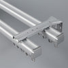 Silver Double Track Side Bracket option for premium straight aluminium curtain track system