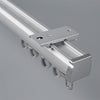 Silver Single Track Ceiling Plate option for premium straight aluminium curtain track system