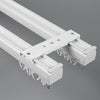 White Double Track Ceiling Plate option for premium straight aluminium curtain track system