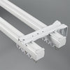 White Double Track Side Bracket option for premium straight aluminium curtain track system
